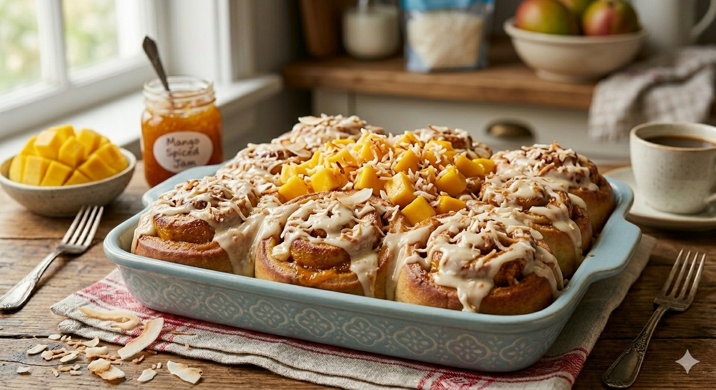 Mango kokos rolls