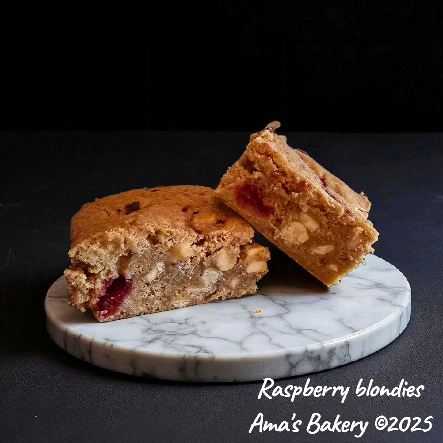 Raspberry blondies(3 st)