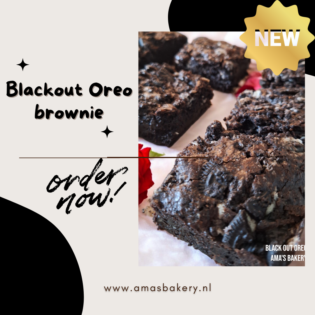 Blackout oreo brownie (9- 36 pers)