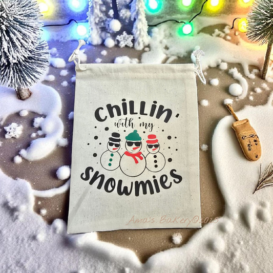 Kerstzakjes met choco chip koekjes