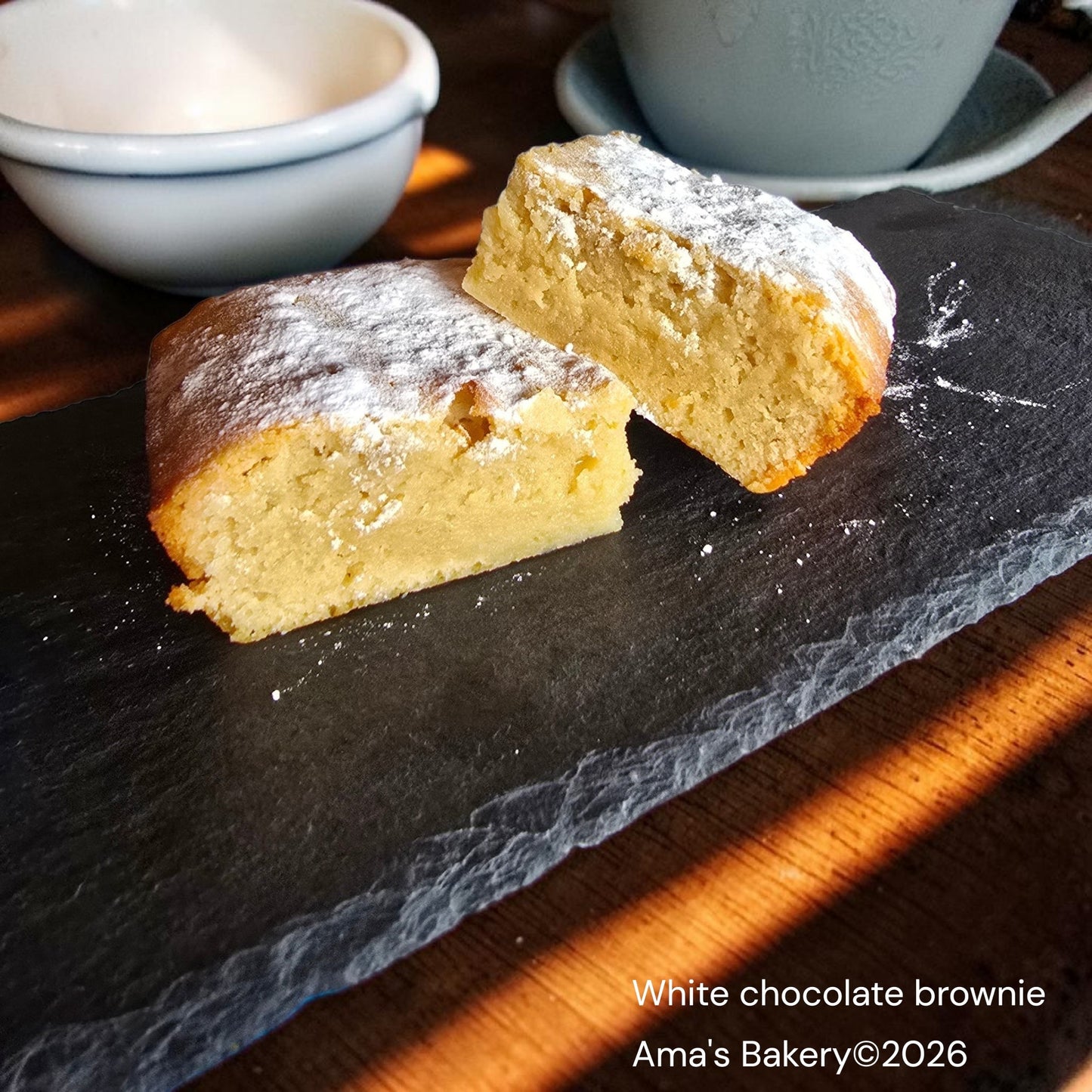 White chocolate brownies