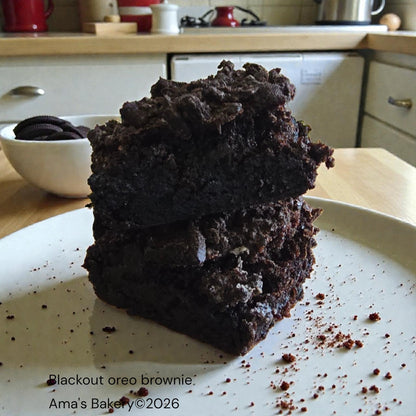 Blackout oreo brownie (9- 36 pers)