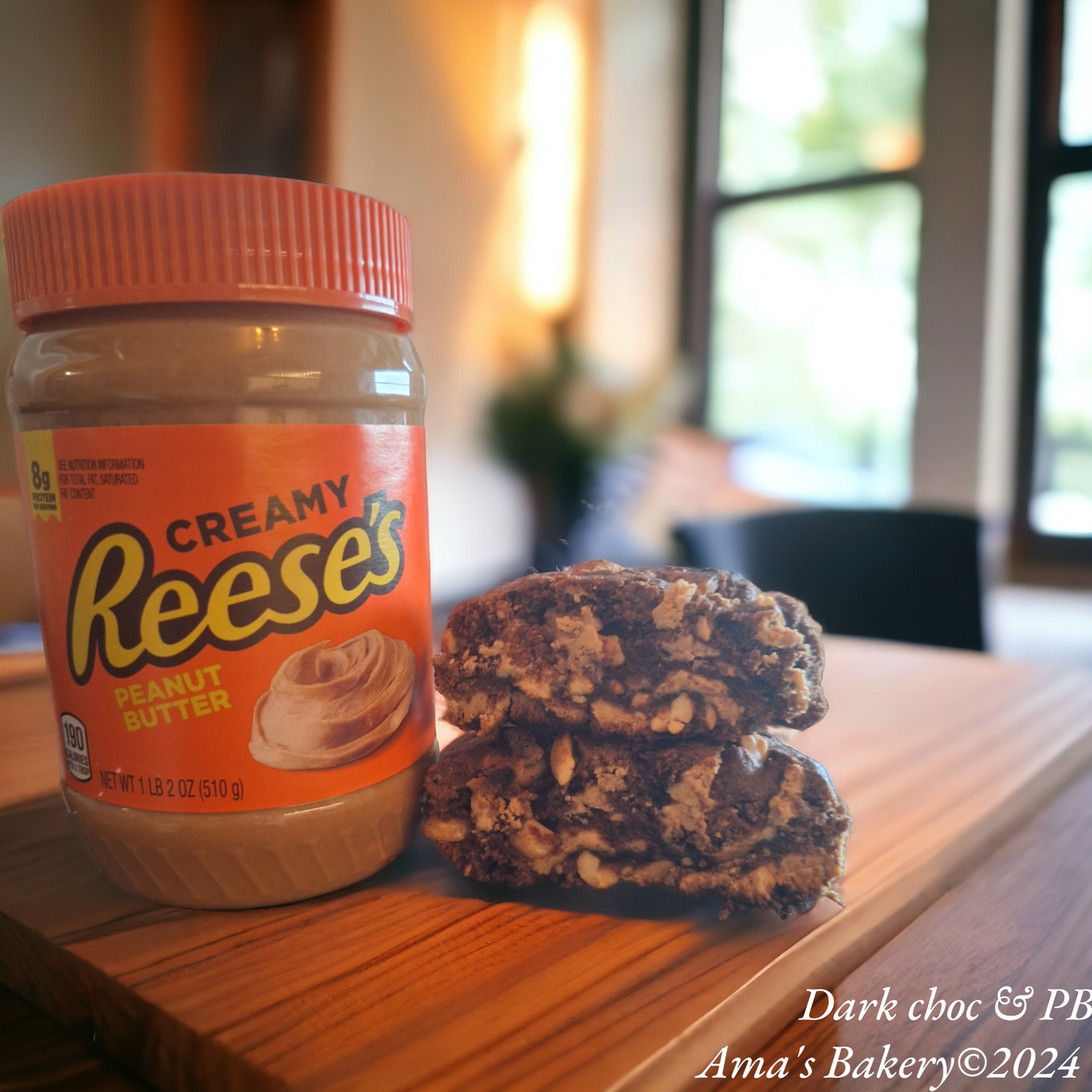 dark chocolate & PB chips (reese's)