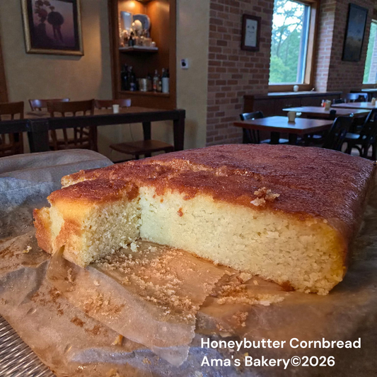 Honeybutter cornbread (honingboter maisbrood)