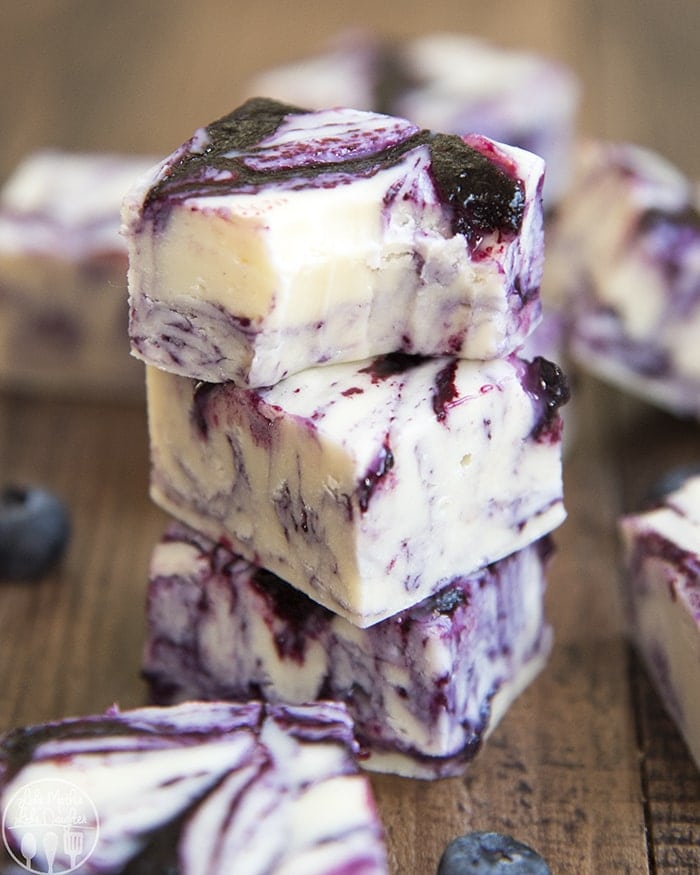 Blueberry fudge (3 st / 12 bitesize)